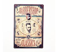 ABCDEFG - Metal Tin Signs - barber Shop College Dorm - Retro Tin Wall Decor for Garage Home, Home Bar Gifts for Men, UK Funny Metal Signs - Perfect Man Cave Accessories