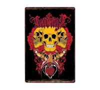 ABCDEFG - Metal Tin Signs - Skull Tattoo Parlors Shop - Retro Tin Wall Decor for Garage Home, Home Bar Gifts for Men, UK Funny Metal Signs - Perfect Man Cave Accessories