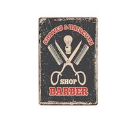 ABCDEFG Vintage Barber Shop Metal Signs Barbershop Poster metal tin sign vintage wall plaque poster signs 20x30cm