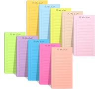 ABCDPP 10 Pack 500 Sheets To Do List Notes, Simple Daily Checklist Notepads, Memo Pad, Grocery List, Reminders, Weekly Plan Notepad Organizer Planners Macaron,Academic Planner Bright (Bright)