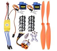 abcGoodefg A2212 1400KV RC Brushless Motor 30A ESC Motor SG90 Micro Servo 8060 Propeller Set for RC Plane Quadcopter Fixed Wing Plane Helicopter Aircraft