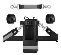 abcGoodefg Leather Firefighter Radio Strap and Holder, Leather Radio Holster (Reflective)