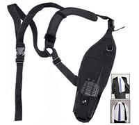 abcGoodefg Universal Left Side Radio Shoulder Holster Chest Harness Holder for Two Way Radios Walkie Talkie Rescue Essentials