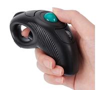 abcGOODefg® Wireless USB HandHeld Finger Trackball Mouse with Laser Pointer