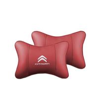 ABCHL 2 Pieces Car Headrest for Citroën C2 2003-2009,Car Neck Pillow,Seat Headrest,Neck Pillows For Driving,Headrest Cushions,Breathable,Soft,Comfortable,Red