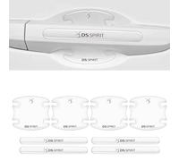 ABCHL 8Pcs Car Door Handle Protector for Citroën C1 2005-2014 PM PN,Carbon Fibre Scratch Guard,Auto Door Cup Stickers,Paint Protection Film,Anti-Scratch Trim Accessories,normal-C