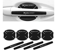 ABCHL 8Pcs Car Door Handle Protector for Citroën C1 2005-2014 PM PN,Carbon Fibre Scratch Guard,Auto Door Cup Stickers,Paint Protection Film,Anti-Scratch Trim Accessories,normal-A