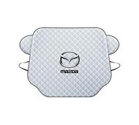 ABCHL Car Windscreen Cover for Mazda CX-60 2020 2021 2022 2023 2024 2025 KJ,Car Windscreen Cover For Winter,Foldable,Frost Ice Snow Protector For Winter,Resistentin All Weather,silver-S
