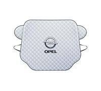 ABCHL Car Windscreen Cover for Opel Mokka E X B 2021-2024 2025,Car Windscreen Cover For Winter,Foldable,Frost Ice Snow Protector For Winter,Resistentin All Weather,silver-S