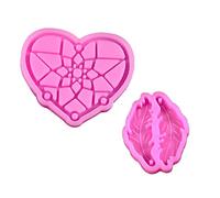 Abcidubxc Dreamcatcher Epoxy Resin Shape, Feather Earrings Key Ring Silicone Mould DIY Craft Jewellery Car Pendant Decorations Casting Tools Dream Catcher Resin Mould