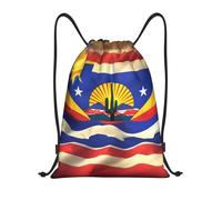 abcklkd Arizona Flag-standard Print Portable Waterproof Gym Sack Foldable Drawstring Backpack Sports Travel for Men Women