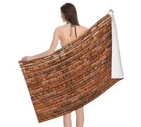 abcklkd Old Brick Wall Print Ultra-Soft Microfiber Bath Towel Quick Dry Highly Absorbent for Home Hotel Travel