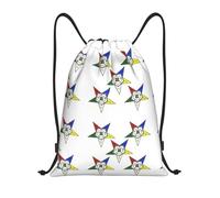abcklkd Stars Eastern Stars Print Portable Waterproof Gym Sack Foldable Drawstring Backpack Sports Travel for Men Women