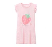 ABClothing Girls Pure Cotton Nightie Lightweight Bedtime Dress For Hot Weather Toddler To Teen Nightie Skin-Friendly Fabric Cotton Dress