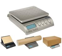 ABCON POSTSHIP Digital 40kg 88lb 22x18cm Platform Letter Postal Postage Parcel Shipping Weighing Scales with Auto Hold & Auto Off - 0-5kg/5g 5-40kg/10g Black - WORLDS MOST ADVANCED SCALE - NEW VERSION