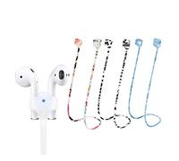 ABCOOL 4PCS Compatible for Magnetic Anti-Lost Strap AirPods 1 2 Pro Accessory - Colorful Soft Sport String Tether Lanyard, Running Silicone Wire Cable Connector, Silica Gel Neck Rope Cord