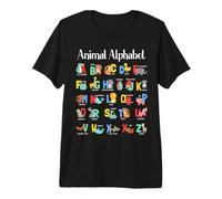 ABCs Learning Boys Girls Animals Alphabet Premium T-Shirt