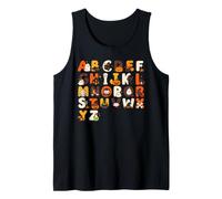 ABCs Learning Kindergarten Teacher Funny Halloween Alphabet Tank Top