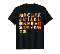 ABCs Learning Kindergarten Teacher Funny Halloween Alphabet Value Graphic T-Shirt
