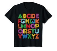 ABCs Shirt Alphabet Colorful Letters Reading Kids Boys Girls T-Shirt