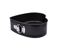Abcsea 1 Piece Heart Springform Cake Tin, Pudding Pan, Cake Tins for Baking Non Stick, Bake Tin for Cake, Square Baking Pans for Cakes, PFOA Free, Robust 1 mm Carbon Steel, 23 cm