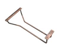 Abcsea 1 Piece Red Copper Wine Glass Holder Under Cabinet, Hanging Stem Glass Holder, Wine Glass Holder, Stemware Rack, 22 cm 1 Row