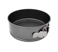 Abcsea 1 Piece Round Springform Cake Tin, Cake Tins for Baking Non Stick, Bake Tin for Cake, Baking Pans for Cakes, Cake Baking Equipment, PFOA Free, Robust 1 mm Carbon Steel, 20 cm Round Pan