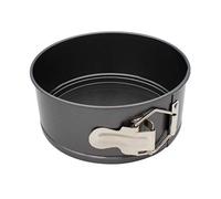 Abcsea 1 Piece Round Springform Cake Tin, Cake Tins for Baking Non Stick, Bake Tin for Cake, Baking Pans for Cakes, Cake Baking Equipment, PFOA Free, Robust 1 mm Carbon Steel, 14 cm Round Pan