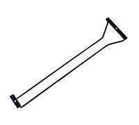 Abcsea 1 Piece Wine Glass Rack Under Cabinet, Stemware Rack Black, Wine Glass Holder, Goblet Wine Rack with Screws, 50cm 1 Row