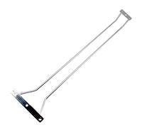 Abcsea 45 cm Stainless Steel Wine Glass Holder Rack, Chrome Wine Glass Holders Hanging Under Shelf, 1 Piece (1 Row)