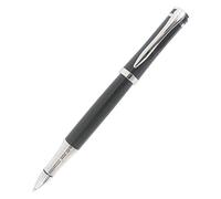 Abcsea Genius Metal Rollerball Pen, Silver Clip - Black