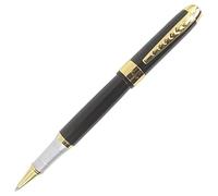 Abcsea Luxury 250 Genius Metal Rollerball Pen Golden Trim - Black