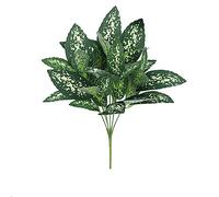 ABCWARRT 10pcs/lot Wedding Decor Artificial Plant Leaves Silk Turtle Back Bamboo Persian Leaf Home Garden Decoration Simulation Green Plants (16)