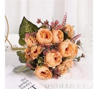 ABCWARRT 3pcs Wedding Artificial Flowers Silk Peony Bundle Home Hotel Balcony Decoration Simulation Flower Yellow Peonies (yellow)