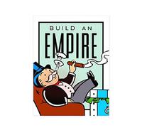 ABCWARRT Classic Cartoon Graffiti Canvas Painting Alec Monopoly Time Is Money Poster Home Living Room Office Wall Picture Decor No Frame (30 * 40cm No Frame,8)