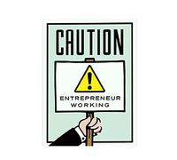 ABCWARRT Classic Cartoon Graffiti Canvas Painting Alec Monopoly Time Is Money Poster Home Living Room Office Wall Picture Decor No Frame (20 * 30cm No Frame,13)