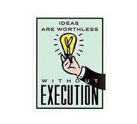 ABCWARRT Classic Cartoon Graffiti Canvas Painting Alec Monopoly Time Is Money Poster Home Living Room Office Wall Picture Decor No Frame (50 * 70cm No Frame,4)