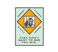 ABCWARRT Classic Cartoon Graffiti Canvas Painting Alec Monopoly Time Is Money Poster Home Living Room Office Wall Picture Decor No Frame (30 * 40cm No Frame,5)