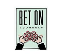 ABCWARRT Classic Cartoon Graffiti Canvas Painting Alec Monopoly Time Is Money Poster Home Living Room Office Wall Picture Decor No Frame (50 * 70cm No Frame,7)