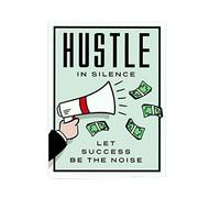 ABCWARRT Classic Cartoon Graffiti Canvas Painting Alec Monopoly Time Is Money Poster Home Living Room Office Wall Picture Decor No Frame (40 * 50cm No Frame,20)