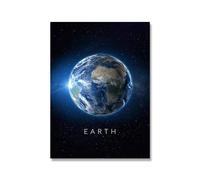 ABCWARRT Nordic Art Canvas Painting Sun Planet Poster Venus Saturn Mars Earth Pluto Picture Hotel Living Room Sofa Wall Decoration (20 * 30cm No Frame,5)