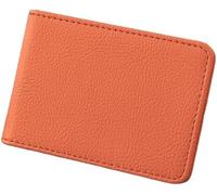 ABCZMG Universal Driver License Protective Case for Volvo XC40 XC60 XC90 S60 S90 C40, Driving Licence Holder Ultra-thin and Minimalist,Orange