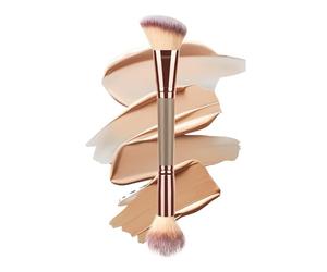 Abdeckstift-Pinsel & Duo Make-up Pinsel | Dichte, weiche Borsten für makelloses Auftragen | Vielseitig einsetzbar für Concealer, Bronzer, Blush, Highlighter & nahtloses Verblenden - Reise-Größe