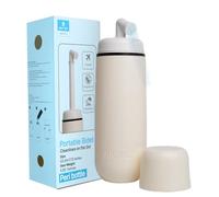 ABDEEZ Portable Bidet - 380 ML Leakproof Freshness Solution for On-The-Go Hygiene | Collapsible & Expandable Design | Ideal for Travel, Camping (Ivory, Standard)