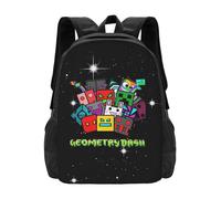ABDIQJBS Geometry Gaming Dash Backpacks for Men Women Book Bag Travel Hiking Camping Work Lightweight Casual Daypack Bookbag 16.5 Inch