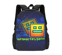 ABDIQJBS Geometry Gaming Dash Backpacks for Men Women Book Bag Travel Hiking Camping Work Lightweight Casual Daypack Bookbag 16.5 Inch