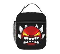 ABDIQJBS Geometry Gaming Dash Insulated Lunch Box Reusable Lunch Tote Bag Lunch Organizer Meal Holder with Detachable Buckle Handle Sturdy Handbag Lunch Bag