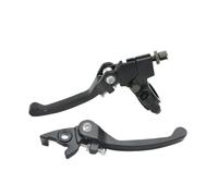 ABDKTMNX Aluminum Alloy 22mm Pit Dirt Bike Chrome Folding Clutch Brake Levers for 7/8" BAR ATOMIK DHZ Orion Motorcycle Black Handlebar Clutchs Brakes Levers