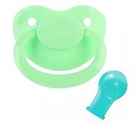 ABDL Adult Sized Pacifier - Light Green Dummy for Adults DDLG - PaddedPawz Large Size Pacifier (Teal Nipple)