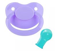 ABDL Adult Sized Pacifier - PaddedPawz Lilac Dummy for Adults - Large Size Pacifier DDLG (Teal Nipple)